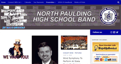 Desktop Screenshot of northpauldingband.com